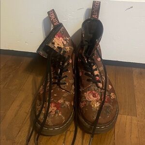 Dr Martens Floral Boots Size 10